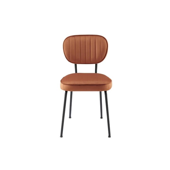 Set of 2 Clair Kitchen Dining Chairs - Copper