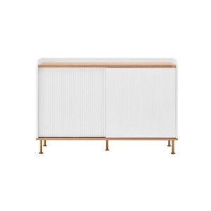 Sao Paulo Buffet Unit Sideboard Storage Cabinet - White - White