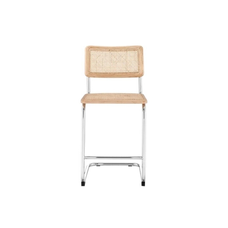 Set of 2 Marcel Breuer Replica Cesca Chair Kitchen Counter Bar Stool - Natural/Rattan - Natural