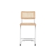 Set of 2 Marcel Breuer Replica Cesca Chair Kitchen Counter Bar Stool - Natural/Rattan - Natural