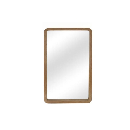 Rectangular Wooden Full Length Mirror - Natural Wood