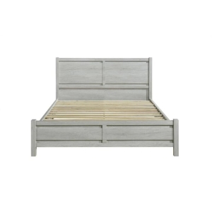 Queen Size Bed Frame Natural Wood like MDF in Oak Colour