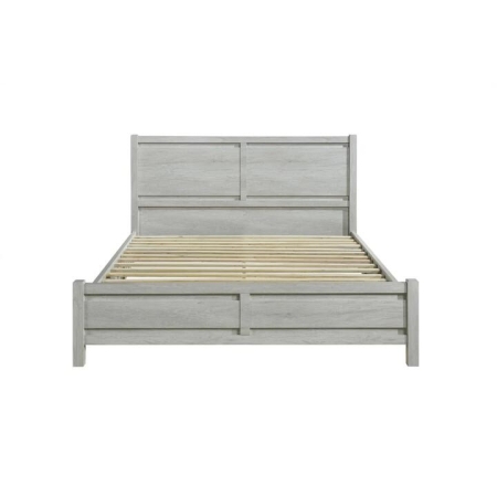 Queen Size Bed Frame Natural Wood like MDF in Oak Colour