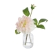 Glamorous Fusion Real Touch Mauve Dahlia 22cm Artificial Faux Plant Flower Decorative In Chanel Vase