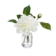 Glamorous Fusion Real Touch White Dahlia 22cm Artificial Faux Plant Flower Decorative In Chanel Vase