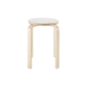 Replica Set Of 4 Aalto Wooden Low Stools Chair - Natural