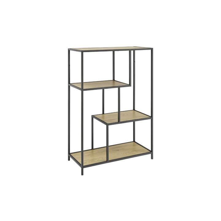 Seaford 3-Tier Bookshelf Display Shelf Bookcase Wild Oak