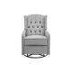 Seattle Fabric Swivel Recliner Accent Relaxing Lounge Chair - Charcoal