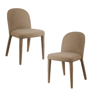 Raimon Furniture Set Of 2 Cipri All Cover Fabric Kitchen Dining Side Chair Linen