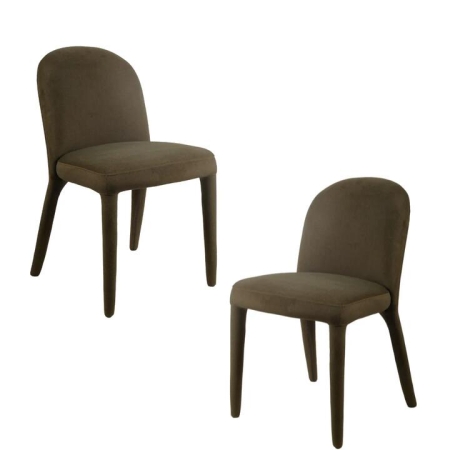 Raimon Furniture Set Of 2 Cipri All Cover Fabric Kitchen Dining Side Chair Leaf