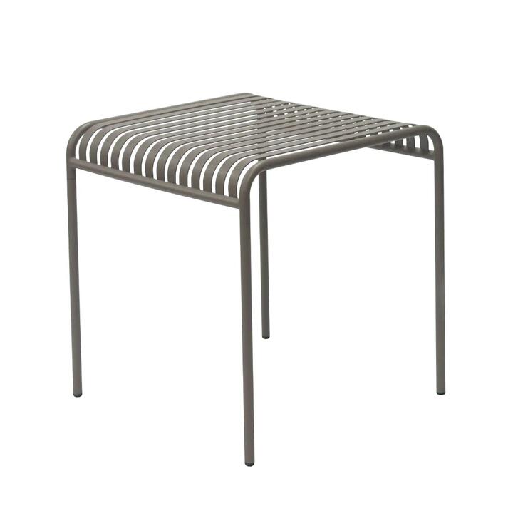 Raimon Furniture Renzo Antirust Treatment Metal Outdoor Small Square Dining Table 70cm Cappuccino