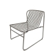 Raimon Furniture Renzo Antirust Treatment Metal Outdoor Leisure Relaxing Lounge Chair Cappuccino