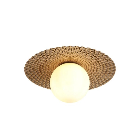 Rox Modern Ceiling Wall Light Lamp Glass Shade Yellow Black