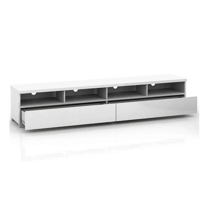 Porto 2-Drawer TV Stand Entertainment Unit Storage Cabinet 2m - White