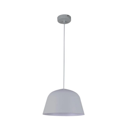 PASTEL Pendant Lamp Light Interior Matte Grey Angled Dome OD250mm