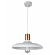 PASTEL Pendant Lamp Light Interior ES Matte White Dome with Copper Highlight OD400mm