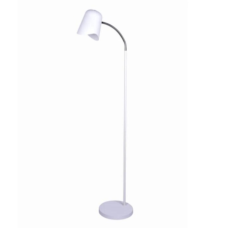 PASTEL Floor Lamp ES Matte White Ellipse H1545mm Adjustable with Wave Edge