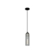 PASTILLE Pendant Lamp Light Interior ES Smoke Glass Satin Chrome Round Top Cylinder OD80mm