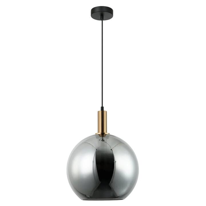 PATERA Pendant Lamp Light Interior ES 40W Black Smoke Wine Glass with Bronze Highlight