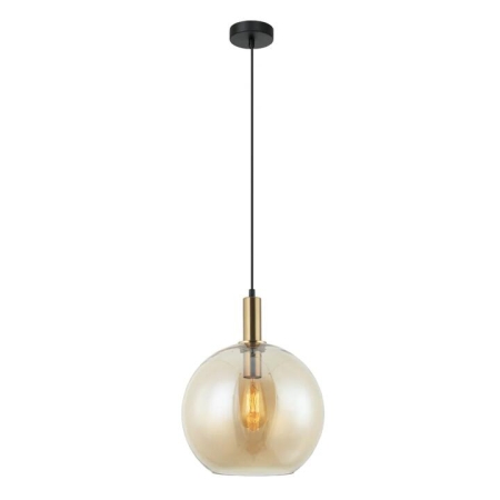 PATERA Pendant Lamp Light Interior ES 40W Amber Wine Glass with Extended Bronze Highlight