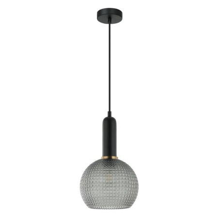 PELOTA Pendant Lamp Light Interior ES OD200mm H320mm Wine Glass Smokey Black Segmented Glass