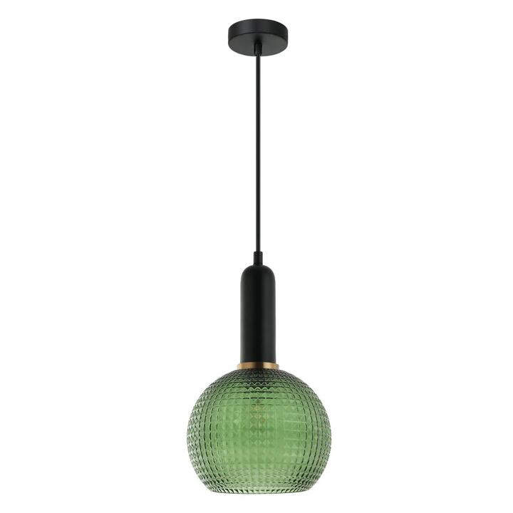 PELOTA Pendant Lamp Light Interior ES OD200mm H320mm Wine Glass Green Segmented Glass