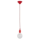 PEN Pendant Lamp Light Interior ES Red Silicon Suspension OD45mm