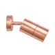 Pillar Light Single Adjustable GU10 Copper IP65 Round Back Plate
