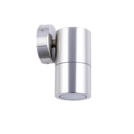 Pillar Light Fixed GU10 Stainless Steel 316 IP65 Round Back Plate