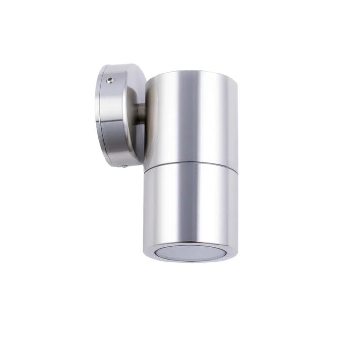 Pillar Light Fixed GU10 Stainless Steel 316 IP65 Round Back Plate