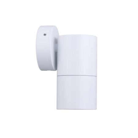 Pillar Light Fixed GU10 White IP65 Round Back Plate