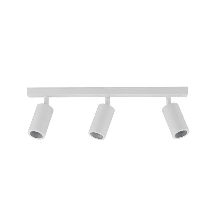 Pillar Light Adjustable 3 Light GU10 White IP44 Rectangular Bar Back Plate