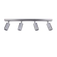 Pillar Light Adjustable 4 Light GU10 Titanium IP44 Rectangular Bar Back Plate