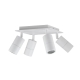 Pillar Light Adjustable 4 Light GU10 White IP44 Square Back Plate