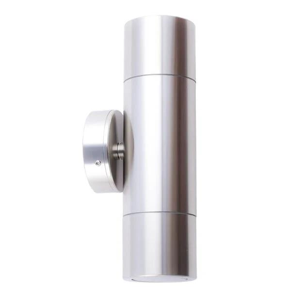 Pillar Light Up/Down GU10 Stainless Steel 316 IP65 Round Back Plate