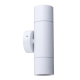Pillar Light Up/Down GU10 White IP65 Round Back Plate