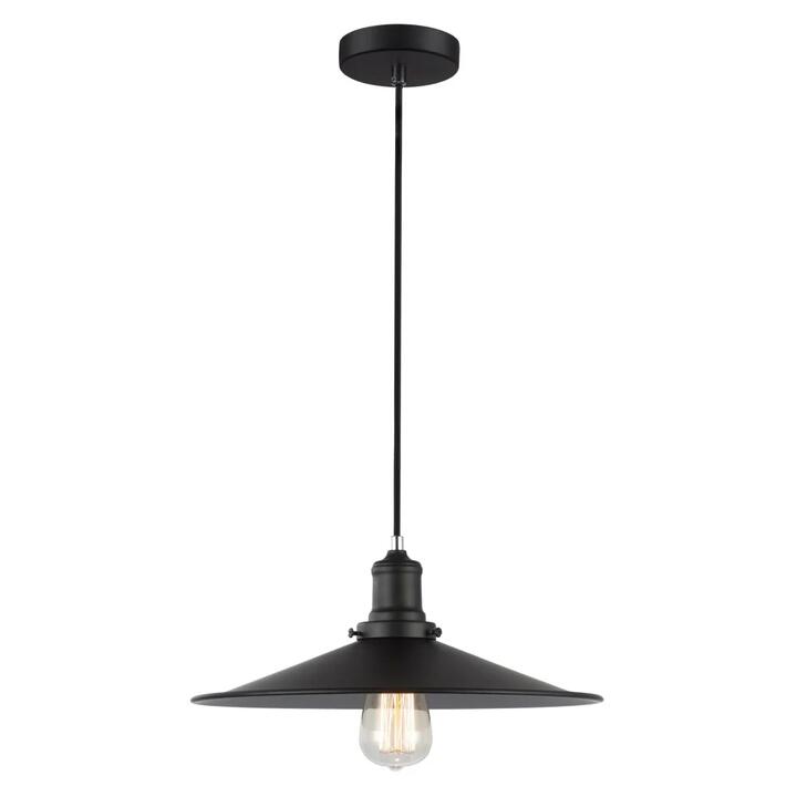 PIATTO Pendant Lamp Light Interior ES Black Large Coolie Hat OD360mm