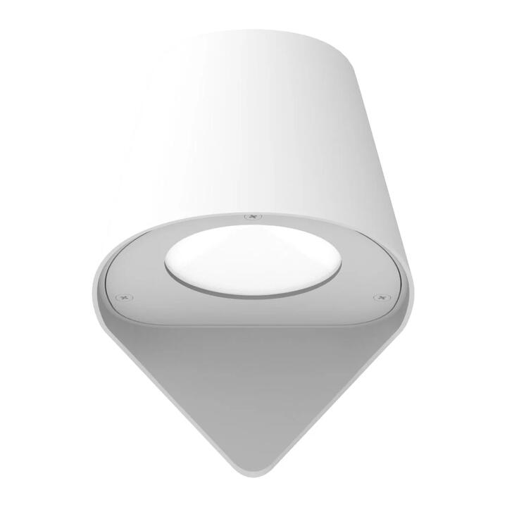 PIL Wall Light Surface Mounted GU10 Cone White IP44 Opal Diffuser