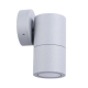 Pillar Light Fixed 12V MR16 Matte Grey IP65 Round Back Plate