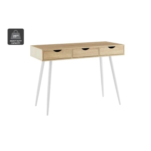 Quinn Office Computer Work Task Study Desk - Oak