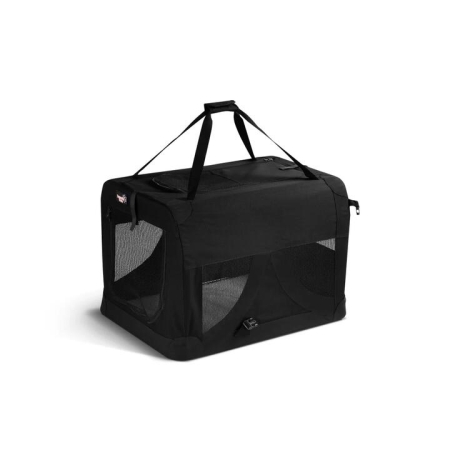 Pets Portable Cushion Soft Pet Dog Carrier Crate Large - Black - Black
