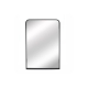 Radius Corner Metal Wall Mirror - Black