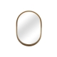 Oval Metal Wall Mirror - Gold