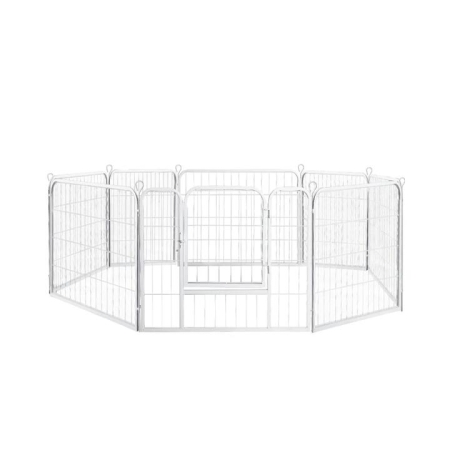 PaWz 8 Panel 24'' Pet Dog Playpen Puppy Exercise Cage Enclosure Fence Metal