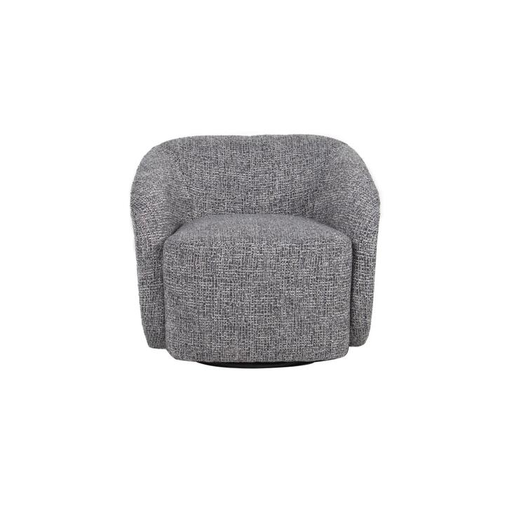 Raimon Furniture Rae Modern Textured Fabric Swivel Occasional Accent Lounge Chair Safari