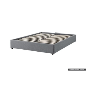 Parker Gas Lift Storage Bed Frame Grey - King