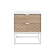 Pizzola 2 Drawer Nightstand Bedside Table White