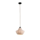 Pascal Modern Glass Fabric Wine Glass Shape Shade Hanging Pendant Light Lamp Black/Linen