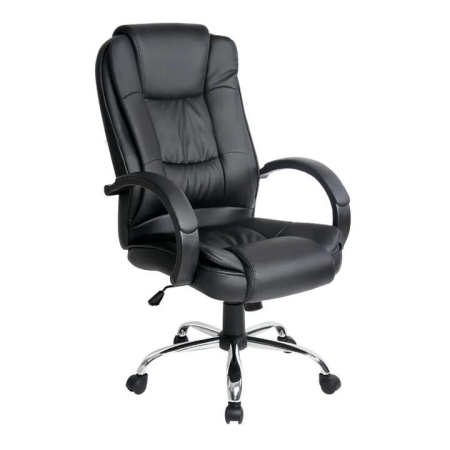 Office Chair Gaming Computer Chairs Executive PU Leather Seating Black