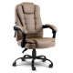 Massage Office Chair PU Leather Recliner Computer Gaming Chairs Espresso